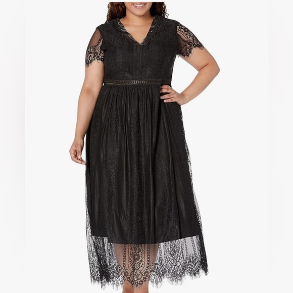 NWT Black Lacey Boho Dress - Picture 1 of 7